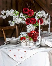 Servettirengas rusetti