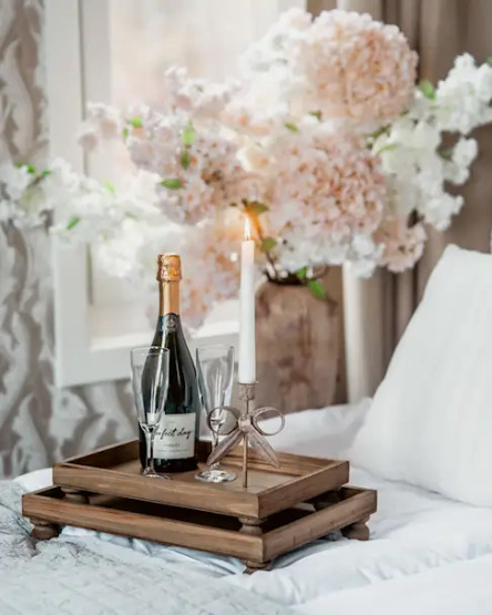 Kynttilänjalka floral beige(pieni)