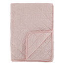 Puuvillapeitto raita (vaaleanpunainen)