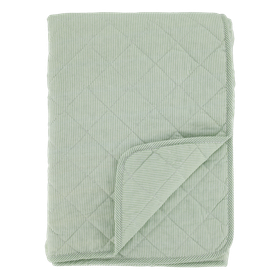 Puuvillapeitto raita(vaaleanvihreä)