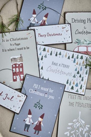 Metallikyltti Merry christmas