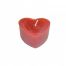 Sydänkynttilä punainen