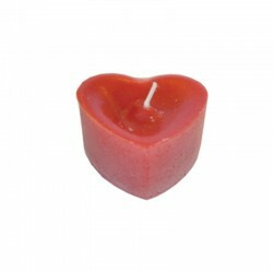 Sydänkynttilä punainen