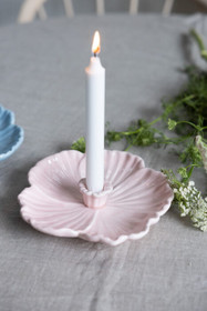 Kynttilälautanen vaaleanpunainen