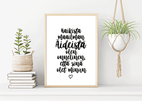 Kaikista maailman äideistä kortti