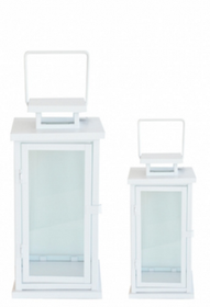 Metallilyhty valkoinen 2 kokoa