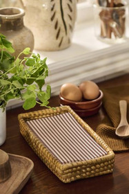 Paperiservetti raita(ruskea)