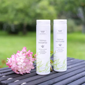 Nestemäinen Teepuushampoo