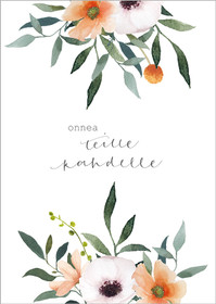 Postikortti Onnea teille kahdelle 2-os