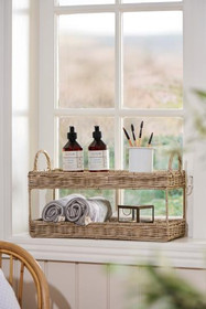 2-kerroksinen rottinkitarjotin