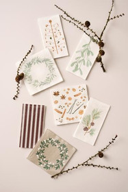 Paperiservetti lumimarjakranssi