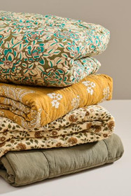 Puuvillapeitto oliivinvihreä