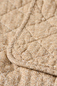 Puuvillapeitto kukat(beige/ruskea)