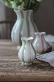 Vaasi stripe vihreä/beige