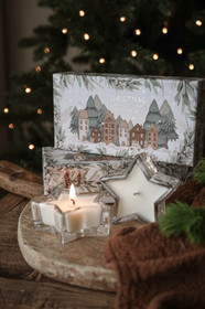 Tähtikynttilät lahjapakkauksessa