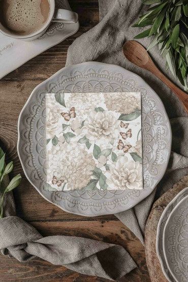 Paperiservetti hortensia