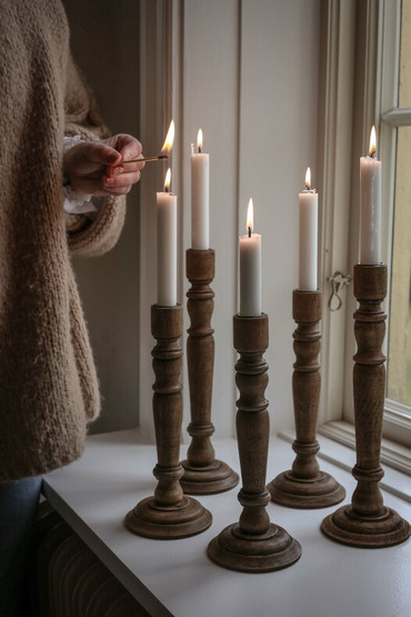 Kynttilänjalka puuta(iso)