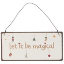 Metallikyltti Let it be..