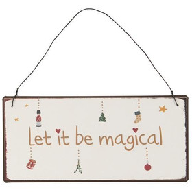 Metallikyltti Let it be..