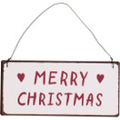 Metallikyltti merry christmas
