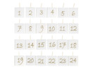 Adventtikynttilät numeroilla