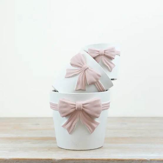 Keramiikkaruukku rusetti (pieni)