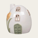 Kevätmökki (valkoinen/kukat)