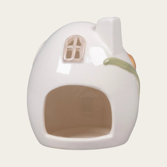 Kevätmökki (valkoinen/kukat)