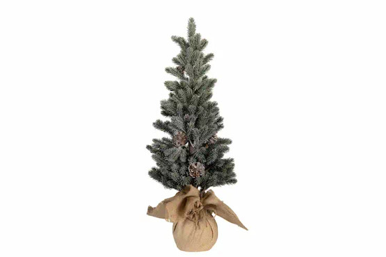 Kuusi juuttisäkissä 57cm