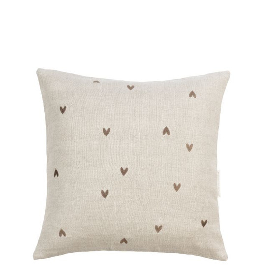Tyynypäällinen sydämillä