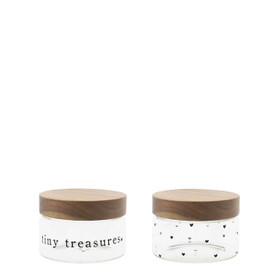 Lasipurkki 2 mallia (koko Xs)