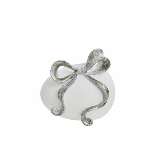 Kynttilänjalka rusetilla(hopea)