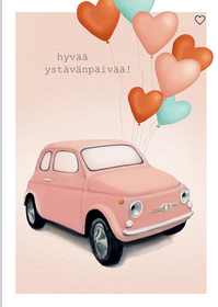 Postikortti hyvää ystävänpäivää