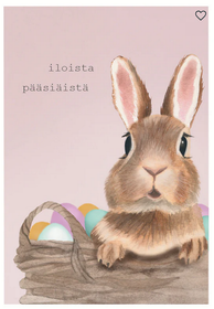 Postikortti iloista pääsiäistä