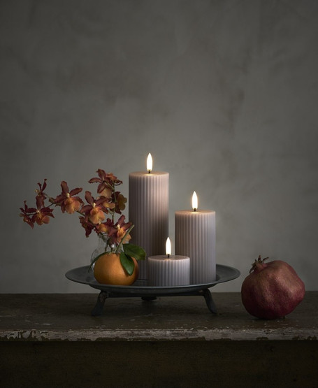 Uyuni vekkikynttilä beige