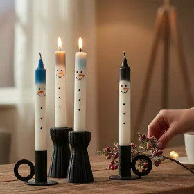 Lumiukko kruunukynttilät