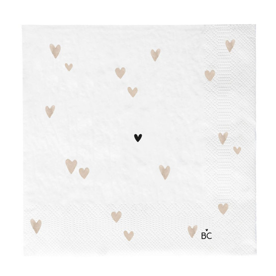 Lounasservetti (sydämet beige)