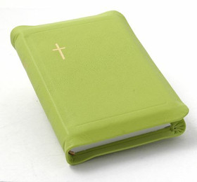 Nahkakantinen taskuvirsikirja Lime