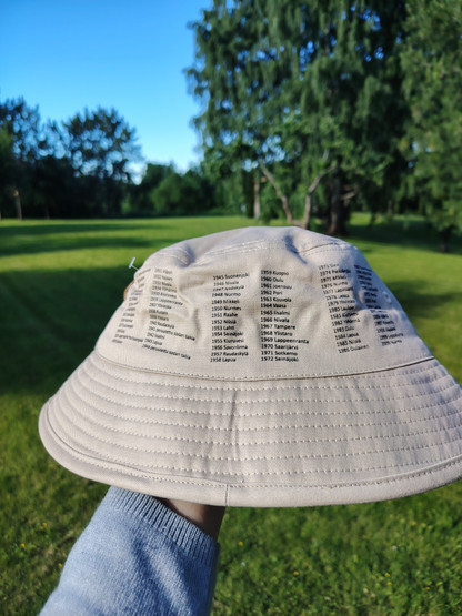 Hattu, jossa herättäjäjuhlapaikkakunnat