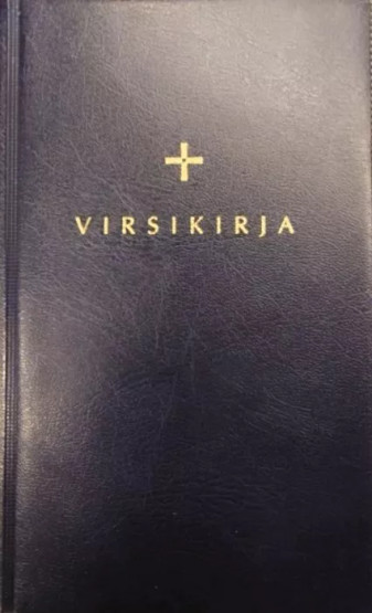 Kirkkovirsikirja taipuisa kansi, tummansininen 