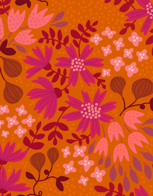 Kreeta-puuvillatrikoo oranssi