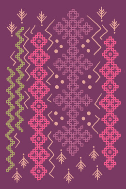 Rimpsu-postikortti violetti