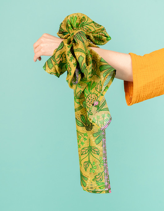 Yrttitarha-huivi vihreä