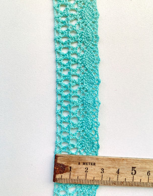 Pitsinauha 30 mm vaalea turkoosi