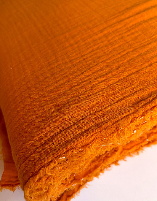 Puuvillamusliini oranssi