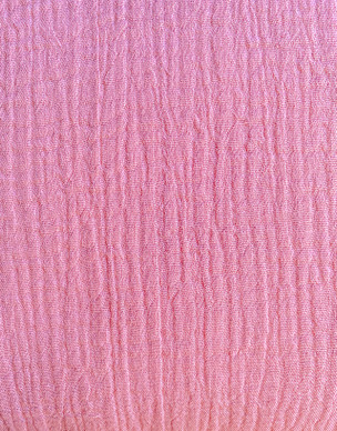 Puuvillamusliini vaaleanpunainen