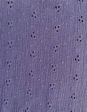 1,6 m pala puuvillamusliini kirjailtu haalea syreeni