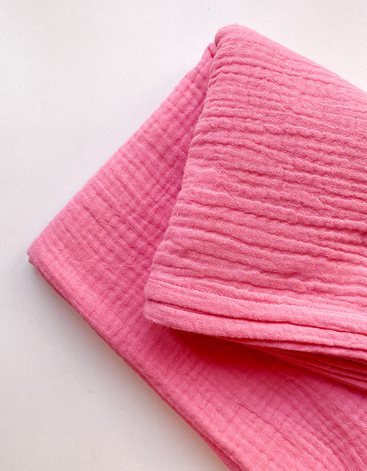 Yksivärinen huivi vaaleanpunainen