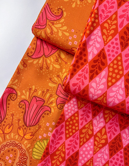 Mimosa-puuvillatrikoo oranssi