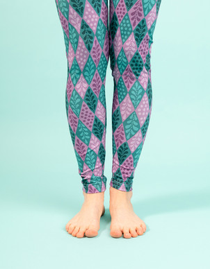 Aamu-pitkikset turkoosi-lila